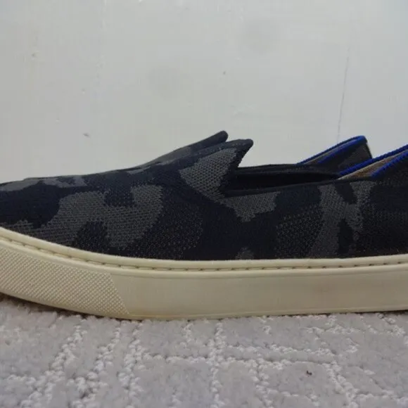 Rothys The Sneaker Women's Size 8 US Gray Camo Flat Slip-on Slippers Shoes