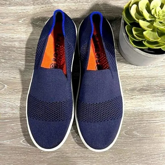 Rothy’s the snickers maritime stitch size 9 woman’s slides on shoes