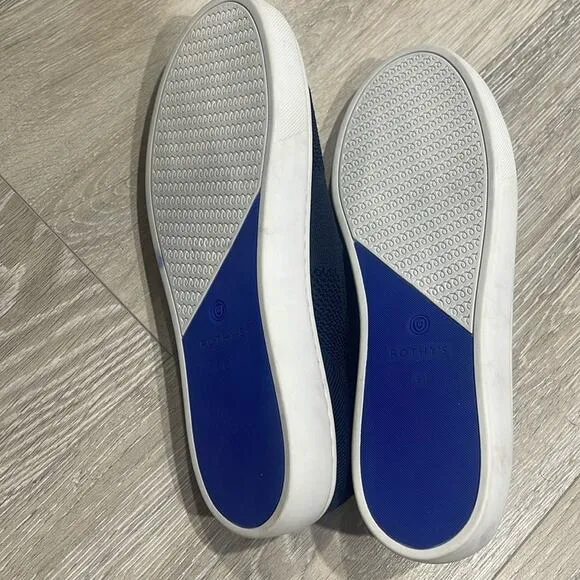 Rothy’s the snickers maritime stitch size 9 woman’s slides on shoes