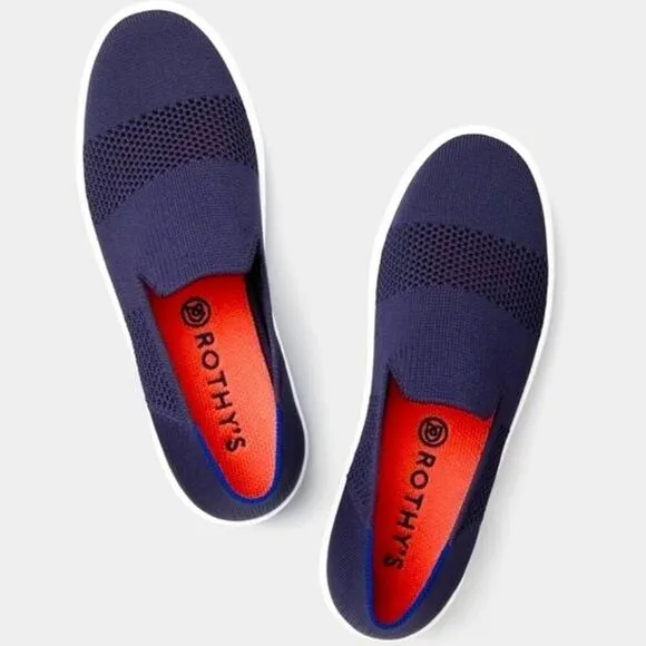 Rothy’s the snickers maritime stitch size 9 woman’s slides on shoes