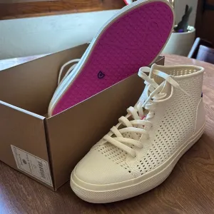 Rothy’s Women's Cream High-Top Sneakers Size 12