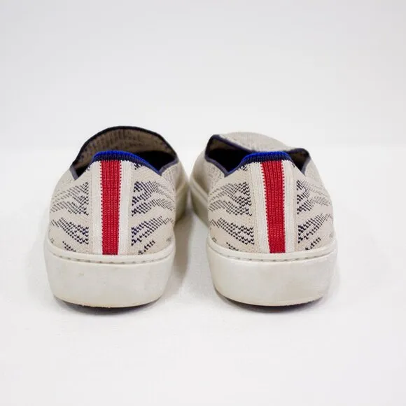 Rothy's Women's Size 9.5 Retired Martime Gray Tiger Print Loafer, Sporty Sneaker