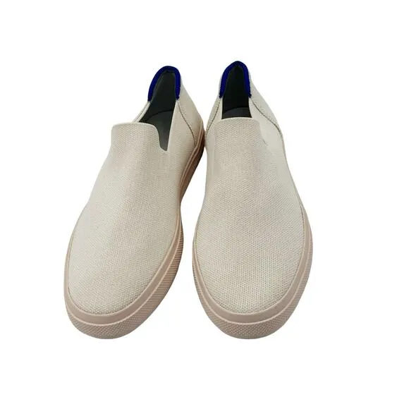 Rothy's Women's White The City Slip On Sneaker Flat Shoes Size 10.5 NWOB
