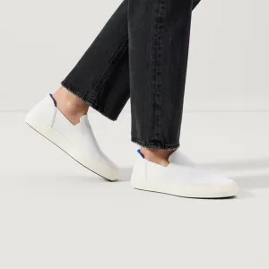 Rothy's Women's White The City Slip On Sneaker Flat Shoes Size 10.5 NWOB
