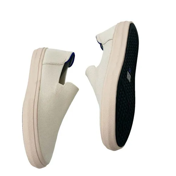 Rothy's Women's White The City Slip On Sneaker Flat Shoes Size 10.5 NWOB