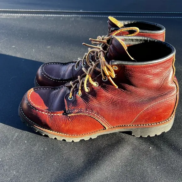 Roughneck Red Wing Shoes Brown Moc Toe
