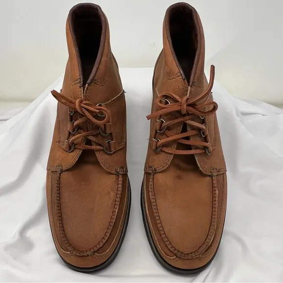 ROUNDTREE &amp; YORKE brown leather shoe / ankle boot men’s size 9