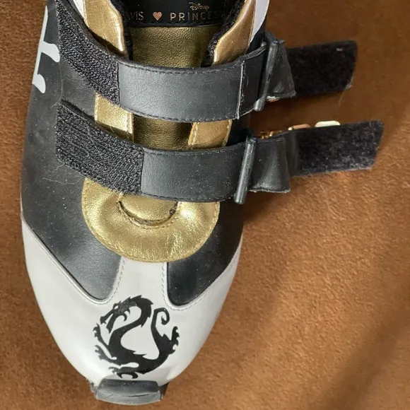 Ruthie Davis princess warrior platform sneakers with stone buckles size 7