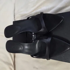 Saint Laurent Women's Black Slide Sandals