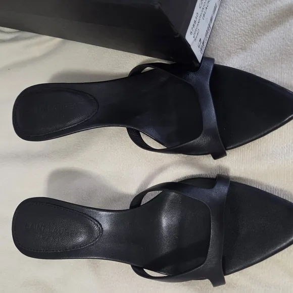 Saint Laurent Women's Black Slide Sandals
