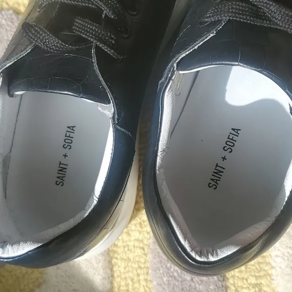 Saint   Sofia Hampsted Sneaker Croc Leather Sneakers