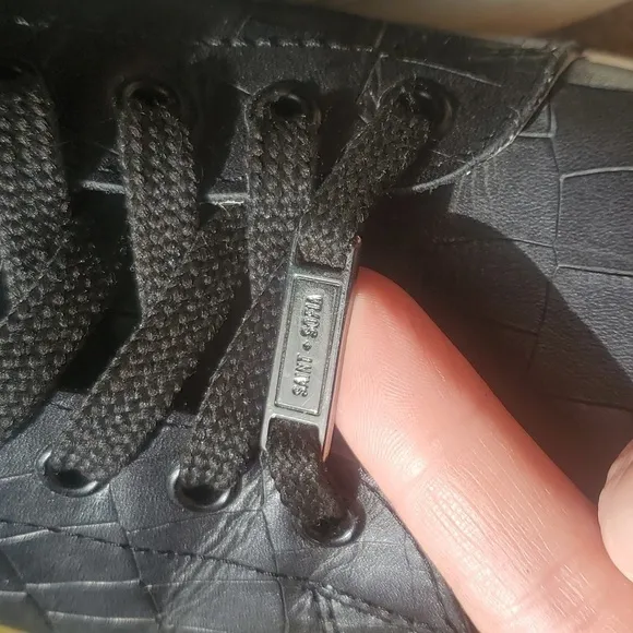 Saint   Sofia Hampsted Sneaker Croc Leather Sneakers