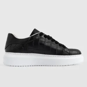 Saint   Sofia Hampsted Sneaker Croc Leather Sneakers