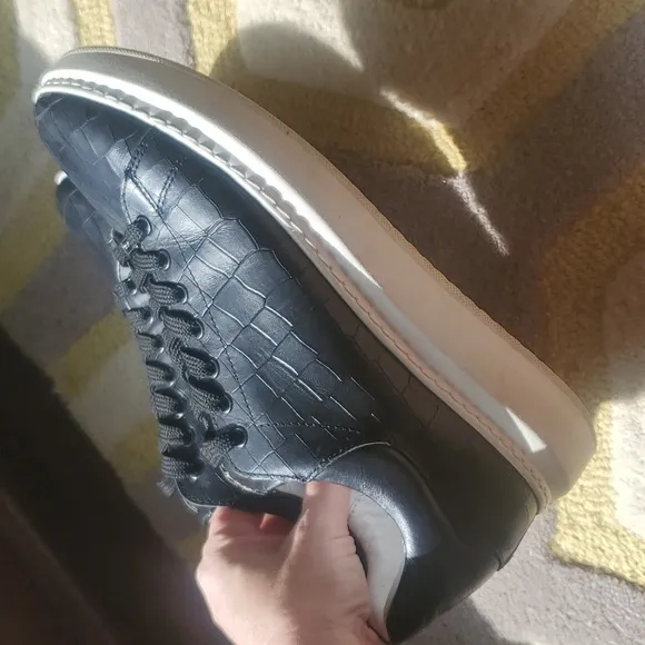 Saint   Sofia Hampsted Sneaker Croc Leather Sneakers