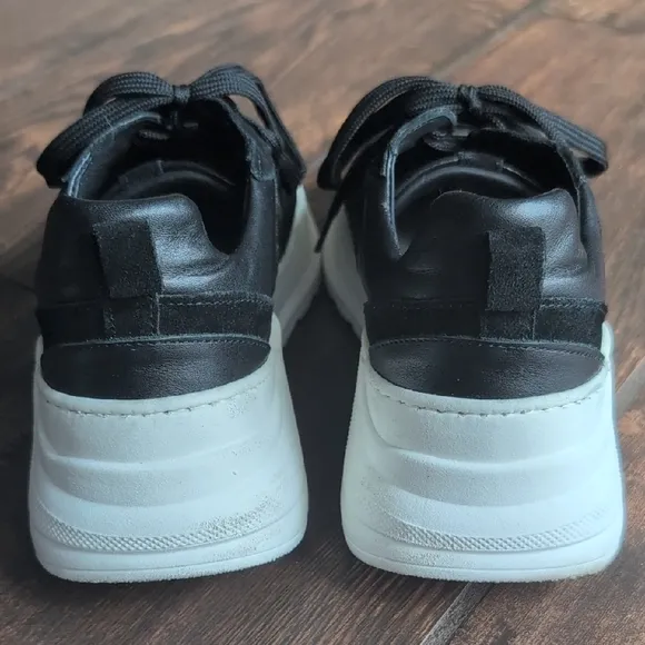 Saint   Sofia Talston Trainer Black Suede Platform Sneakers - Women's 37 US 6.5