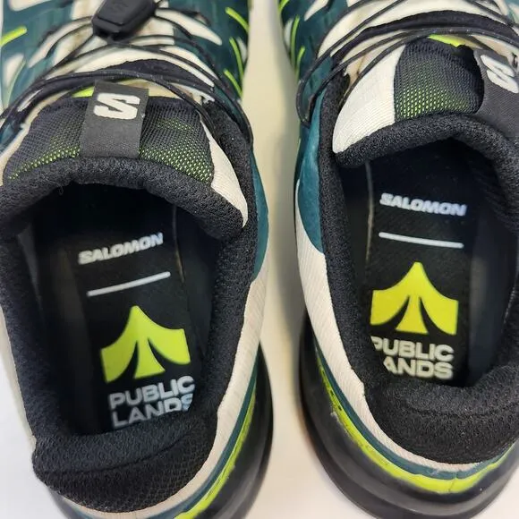 Salomon Mens Speedcross 6 GTX Trail Running Shoes Size 6 Black Green White