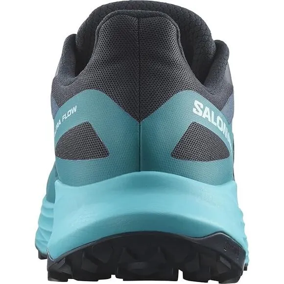 Salomon Men's ULTRA FLOW Trail Running Shoes Men Carbon / Tahitian Tide Sz 11.5