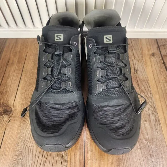 Salomon Tech Amphib 4 Mens Size 10 Black Outdoor Water Trail Hiking Shoes 145464