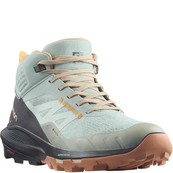 SALOMON WOMEN'S OUTPULSE MID GORE-TEX HIKING BOOTS FOR WOMEN, WROUGHT IRON/