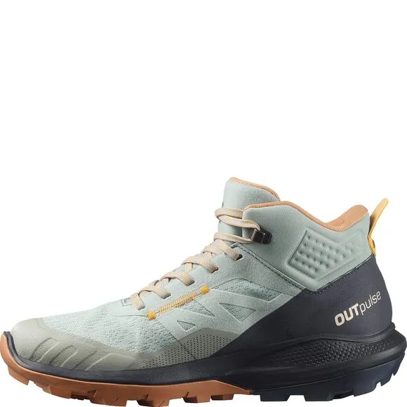 SALOMON WOMEN'S OUTPULSE MID GORE-TEX HIKING BOOTS FOR WOMEN, WROUGHT IRON/
