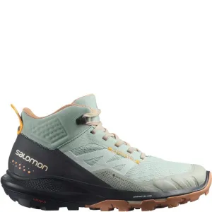 SALOMON WOMEN'S OUTPULSE MID GORE-TEX HIKING BOOTS FOR WOMEN, WROUGHT IRON/