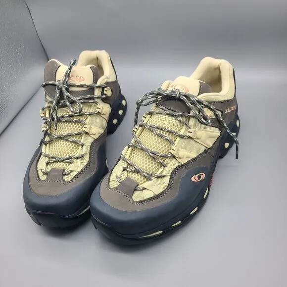 Salomon XT-quest 2 shoes Ebony Leather Sneaker Unisex Mens 8.5/ 42 New