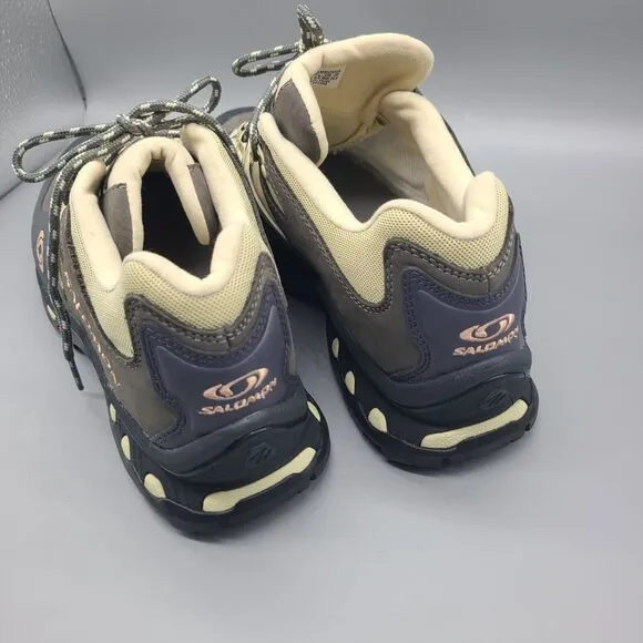Salomon XT-quest 2 shoes Ebony Leather Sneaker Unisex Mens 8.5/ 42 New