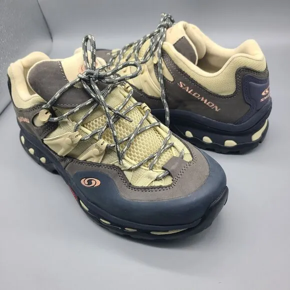 Salomon XT-quest 2 shoes Ebony Leather Sneaker Unisex Mens 8.5/ 42 New