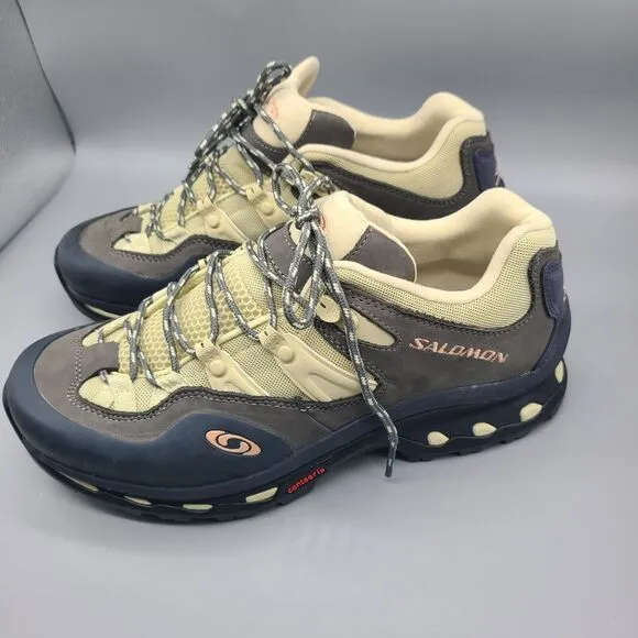 Salomon XT-quest 2 shoes Ebony Leather Sneaker Unisex Mens 8.5/ 42 New