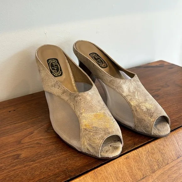 Salpy Nora Heel - Pewter Metallic