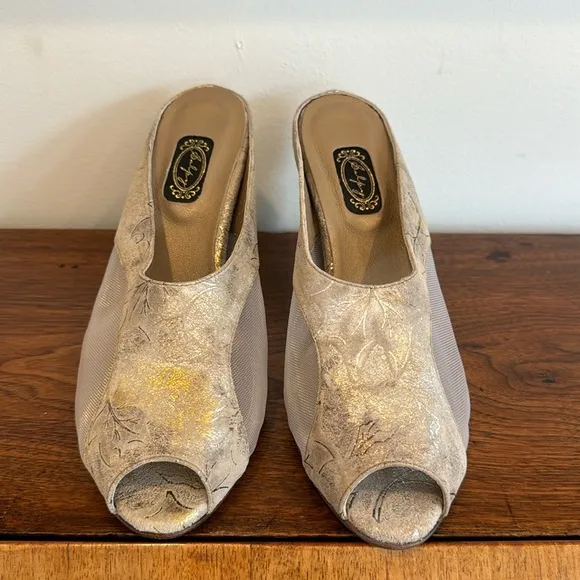 Salpy Nora Heel - Pewter Metallic