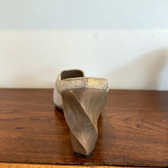 Salpy Nora Heel - Pewter Metallic