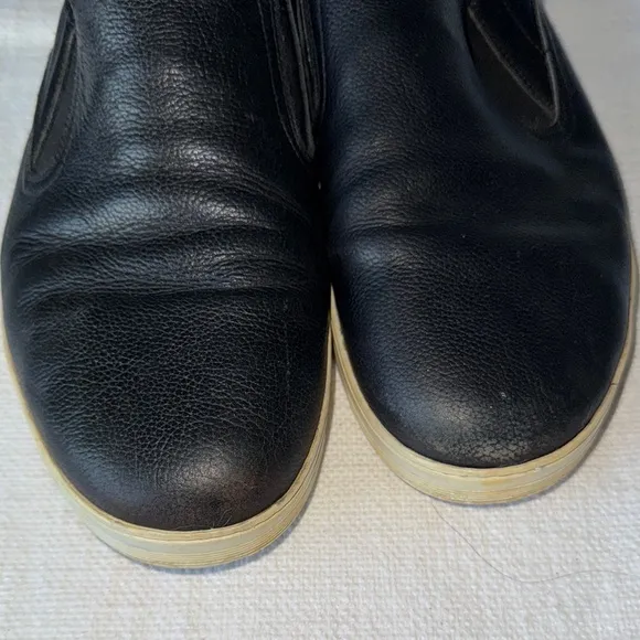 Salvatore ferragamo Black Leather Slip-On Men's Shoes