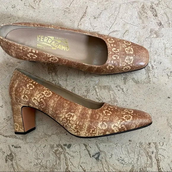 Salvatore Ferragamo Elegant Slip On Pump Size 9.5C