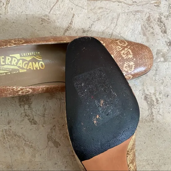 Salvatore Ferragamo Elegant Slip On Pump Size 9.5C