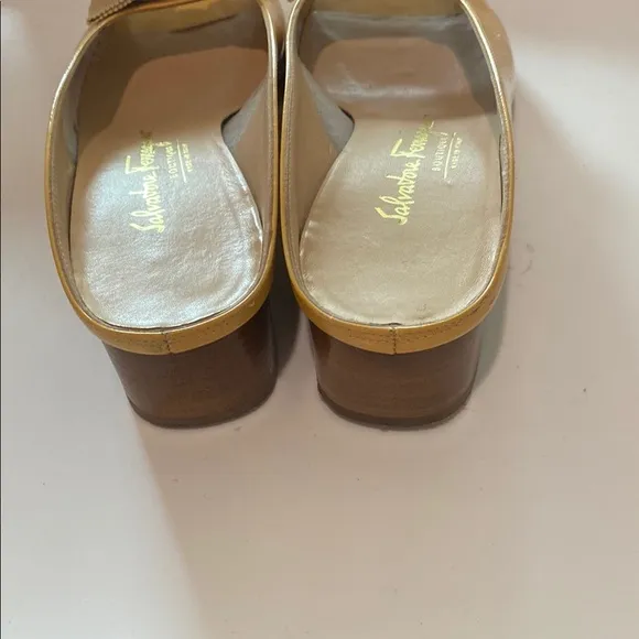 Salvatore Ferragamo Women's Yellow Slide Sandals