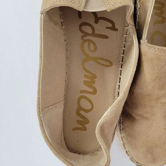 Sam Edelman Cherlene Platform Espradille  Tan Slip-On Shoes‎ Size 10M