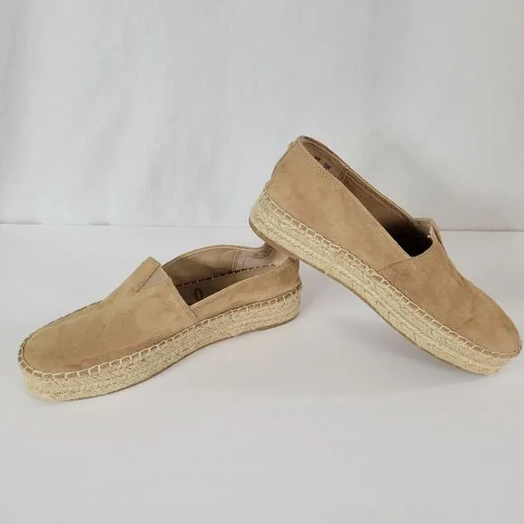 Sam Edelman Cherlene Platform Espradille  Tan Slip-On Shoes‎ Size 10M