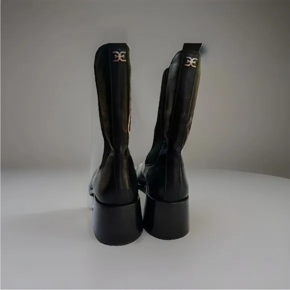 Sam Edelman Dasha Square Toe Chelsea Boots Black Size 9