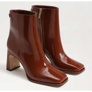 Sam Edelman Irie Square Boots Cinnamon Size 6.5 NIB Sleek Timeless