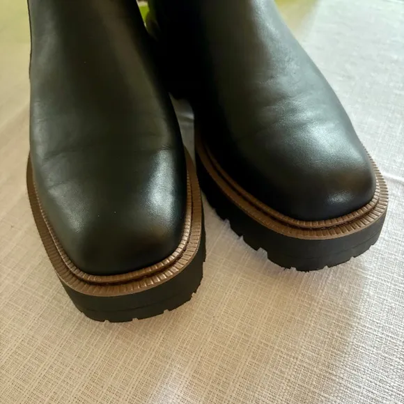 Sam Edelman Laguna Black Leather Chelsea Boots 9.5M