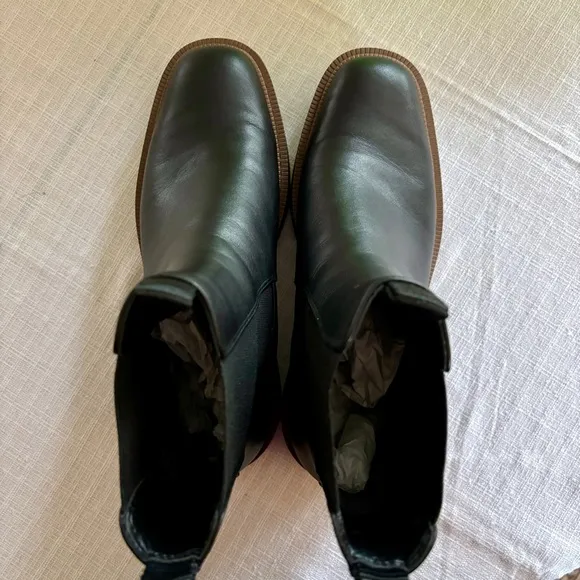 Sam Edelman Laguna Black Leather Chelsea Boots 9.5M