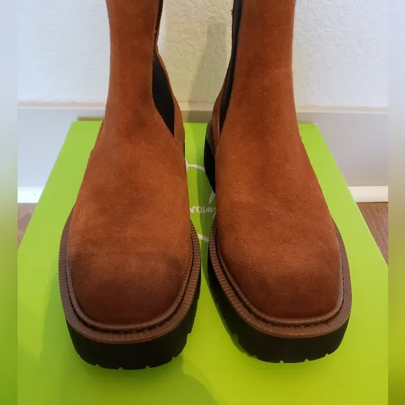 Sam Edelman Laguna bootie in brown leather womens shoes size 5.5