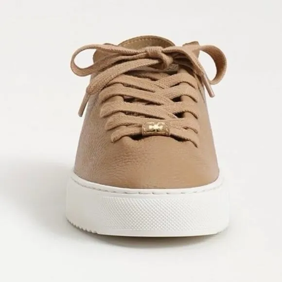 SAM EDELMAN Poppy Lace Up Sneakers in Camel Size 9.5 New in Box