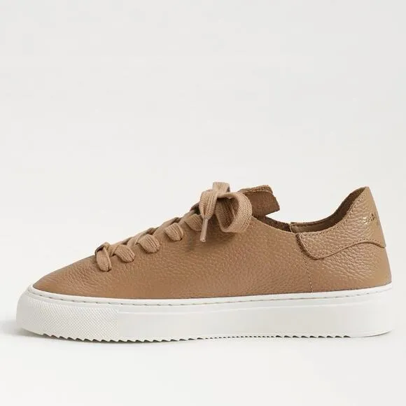 SAM EDELMAN Poppy Lace Up Sneakers in Camel Size 9.5 New in Box