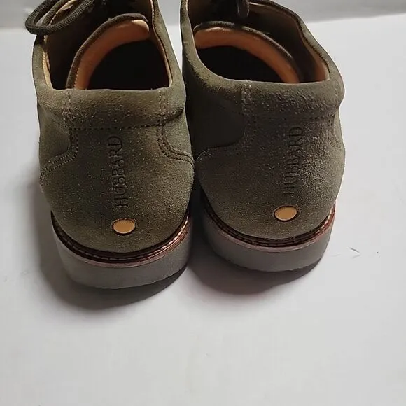 Samuel Hubbard Olive Green Nubuck Free Leather Walking Shoes Vibram Sole size 9