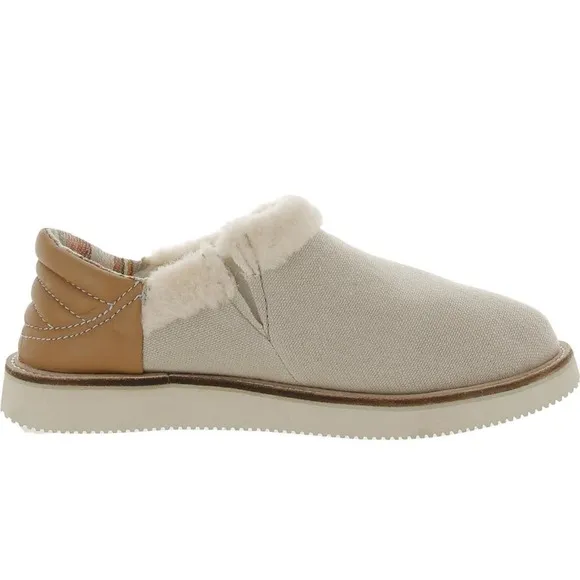 Sanuk Cozy Mat Low Ash Beige Gray Women's Slip On Shoes, Size 5