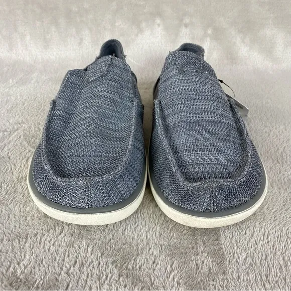 SANUK Vagabond Tripper Mesh Mens Slip On Loafer Sneaker Size 11 Gray White Shoes