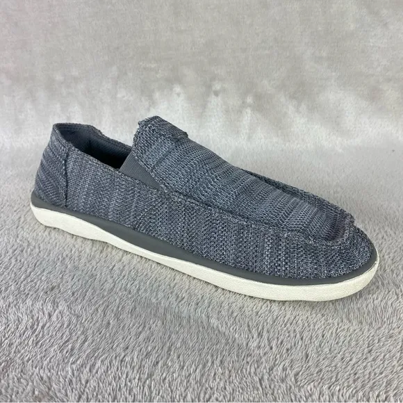 SANUK Vagabond Tripper Mesh Mens Slip On Loafer Sneaker Size 11 Gray White Shoes