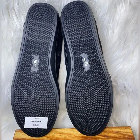 Sanuk Women's Pair O Dice Wool Slip On Sneaker Black Shoes 1097553 Size 10/41EU